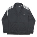 ADIDAS Womens Black Track Jacket XL Polyester Zip-Up Sportswear Activewear