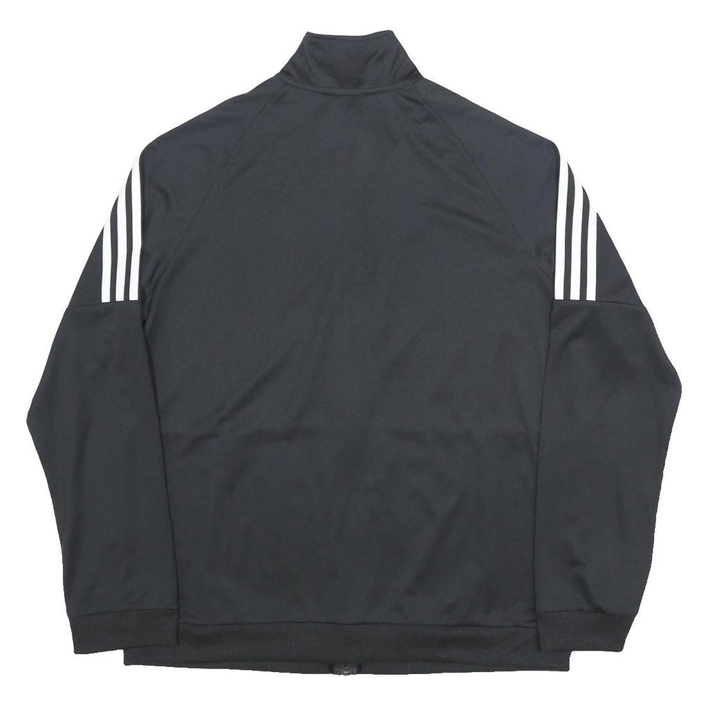 ADIDAS Womens Black Track Jacket XL Polyester Zip-Up Sportswear Activewear