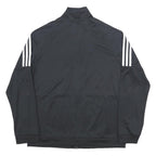 ADIDAS Womens Black Track Jacket XL Polyester Zip-Up Sportswear Activewear