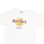 HARD ROCK CAFE Mens White Orlando Graphic T-Shirt M Short Sleeve Crew Neck