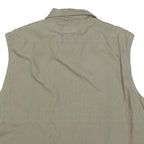 PORT LOUIS Mens Beige Utility Jacket 2XL Polyester Blend Zip Casual Outdoor