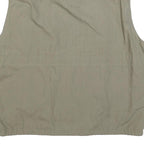 PORT LOUIS Mens Beige Utility Jacket 2XL Polyester Blend Zip Casual Outdoor