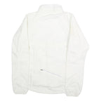 NIKE Mens White Jacket S Polyester Plain Zip Sportswear Lightweight Trail