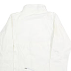 NIKE Mens White Jacket S Polyester Plain Zip Sportswear Lightweight Trail