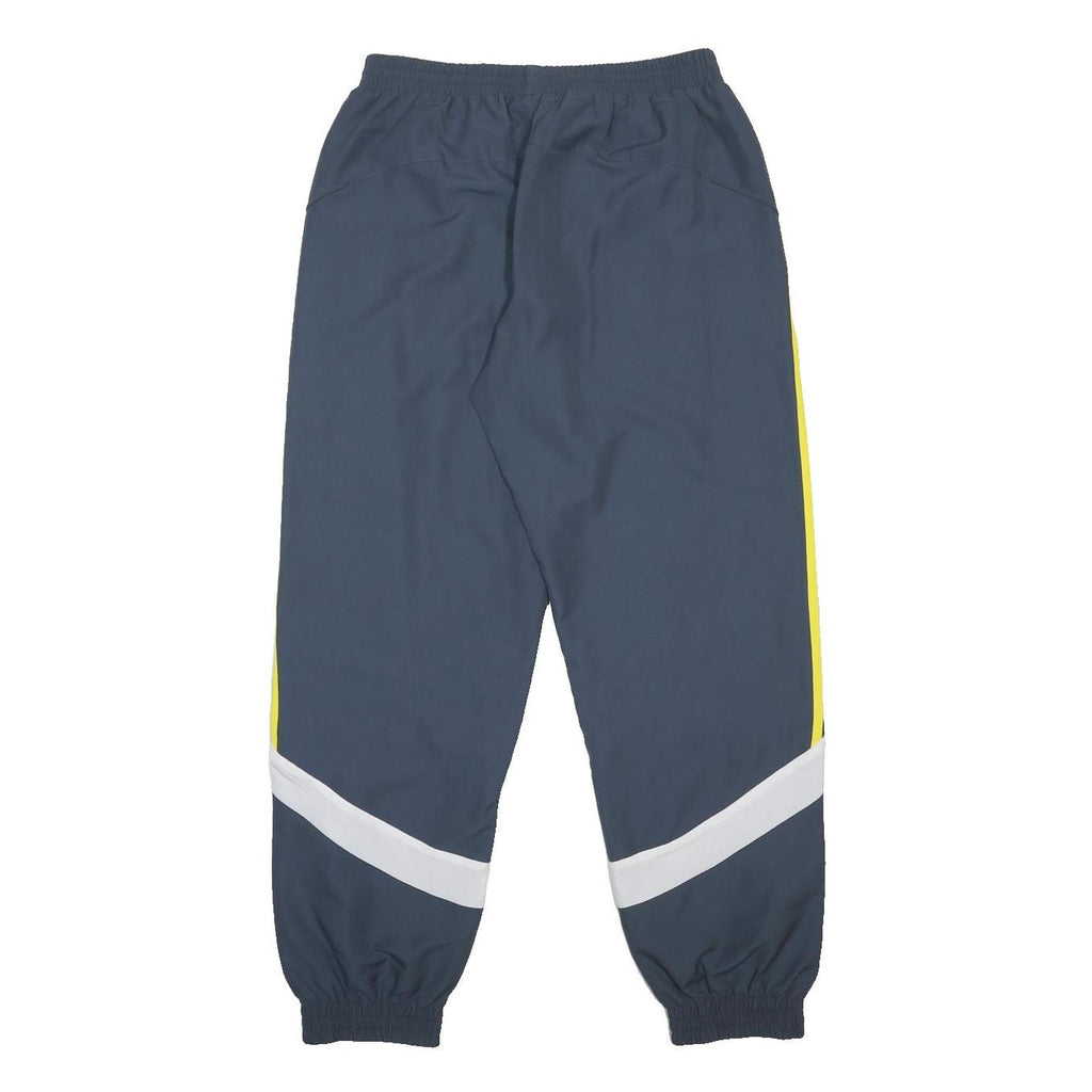 ADIDAS Mens Joggers Blue & Yellow Regular Tapered M W30 L30 Sportswear Pants
