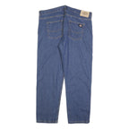 DICKIES Mens Regular Fit Blue Denim Jeans W42 L30 Zip Closure Casual Workwear