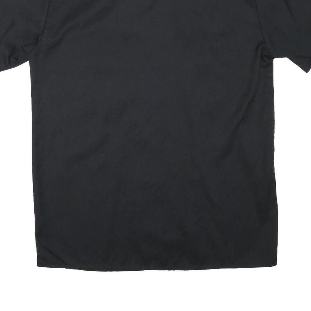 DICKIES Mens Black Work Shirt Cotton Blend M Two Pockets Short Sleeve