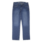 NAUTICA Mens Jeans Blue Regular Straight Denim W32 L33 Classic Zip Pocket
