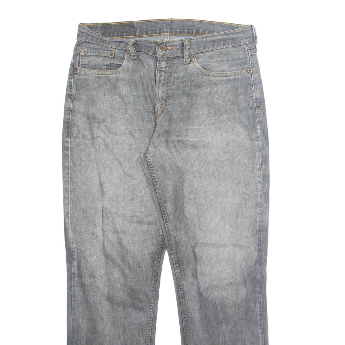 LEVI'S Mens Jeans Grey Regular Straight W32 L29