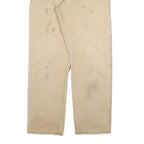 DICKIES Mens Relaxed Beige Cotton Blend Jeans W34 L34 Workwear Zip Closure