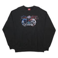 NFL Mens Black Super Bowl XLII Crew Neck XL Sweatshirt NFL Football Graphic