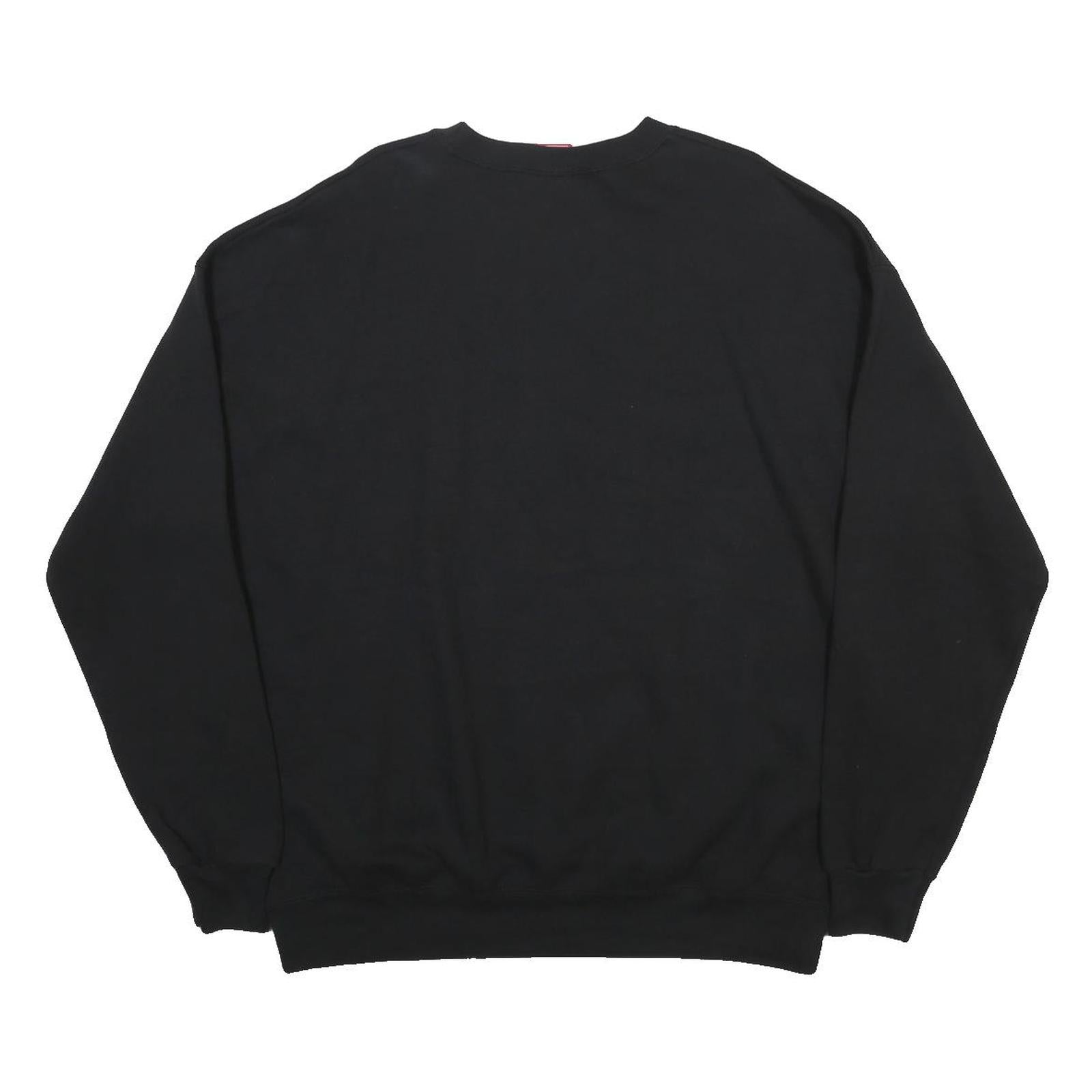 NFL Mens Black Super Bowl XLII Crew Neck XL Sweatshirt NFL Football Graphic