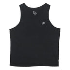 NIKE Mens Black Vest XL Sleeveless Cotton Blend Sportswear