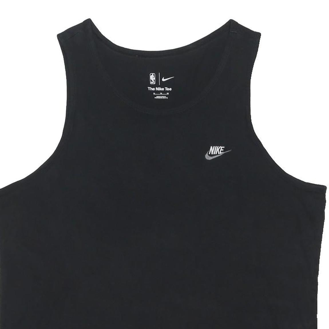 NIKE Mens Black Vest XL Sleeveless Cotton Blend Sportswear