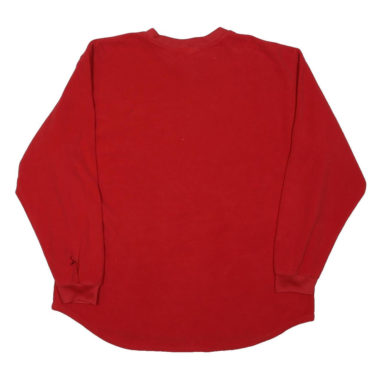 NIKE Mens Red IU Crew Neck Sweatshirt XL Polyester Blend Casual Sportswear