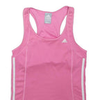 ADIDAS Womens Pink Top Sleeveless Round Neck UK 10 Sportswear Fitness Gym