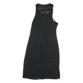 EMPORIO ARMANI Womens Black Bodycon Polyester Midi Dress Sleeveless Zip