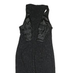 EMPORIO ARMANI Womens Black Bodycon Polyester Midi Dress Sleeveless Zip