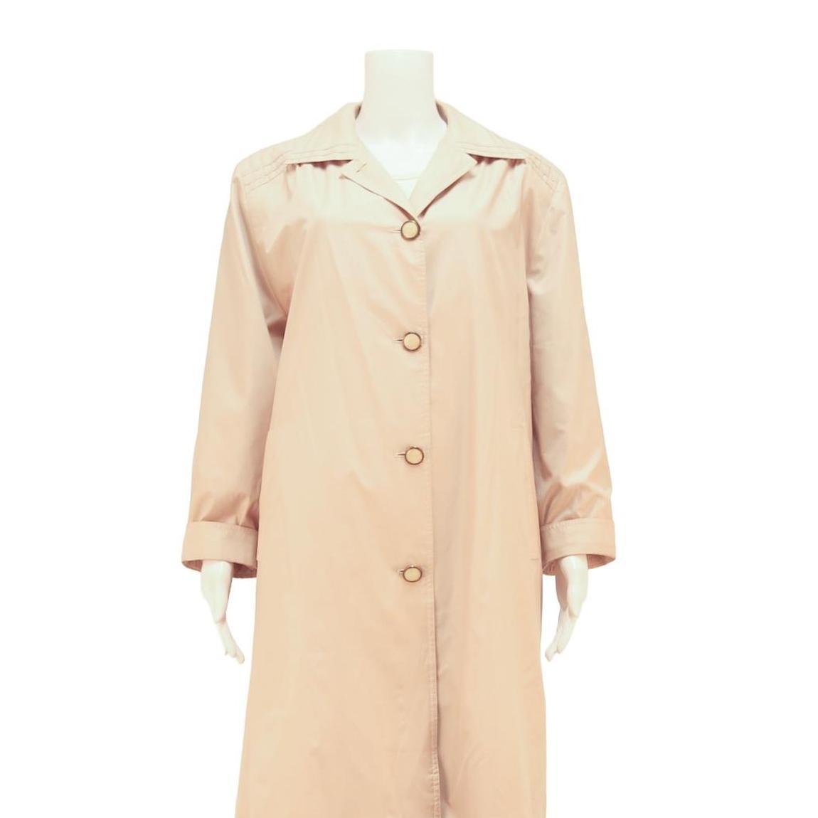 CLAUDE HAVREY Womens Beige Cotton Blend Button Jacket M Plain Classic Fit