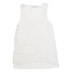 MASSIMO DUTTI Womens Printed Vest Beige Sleeveless Spotted XS