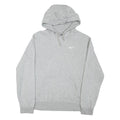 NIKE Mens Grey Pullover Hoodie S Cotton Blend Sweatshirt Casual Comfort