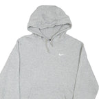 NIKE Mens Grey Pullover Hoodie S Cotton Blend Sweatshirt Casual Comfort