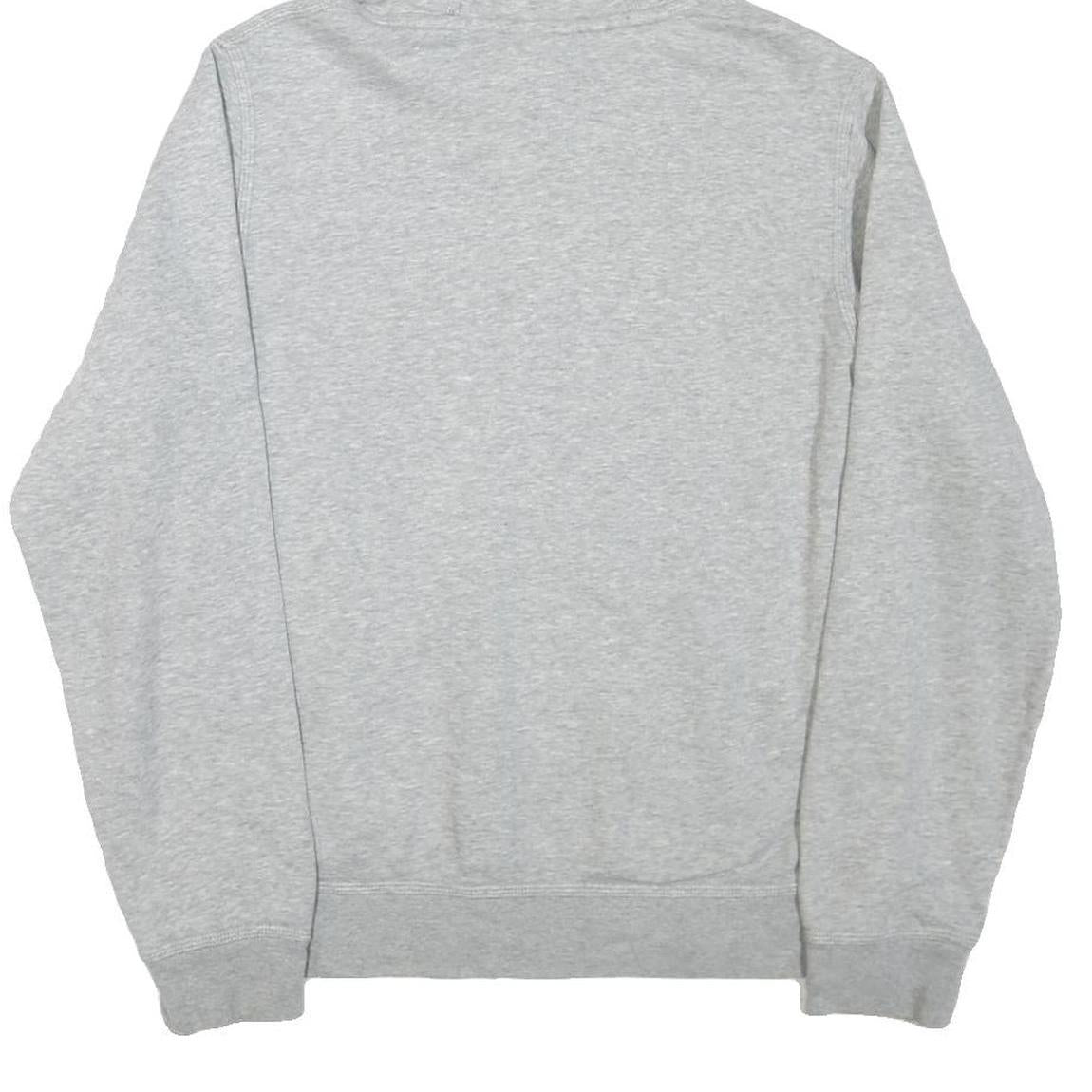 NIKE Mens Grey Pullover Hoodie S Cotton Blend Sweatshirt Casual Comfort