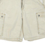 CARHARTT Mens Shorts Beige Relaxed Fit Cargo M W32 Durable Cotton Blend