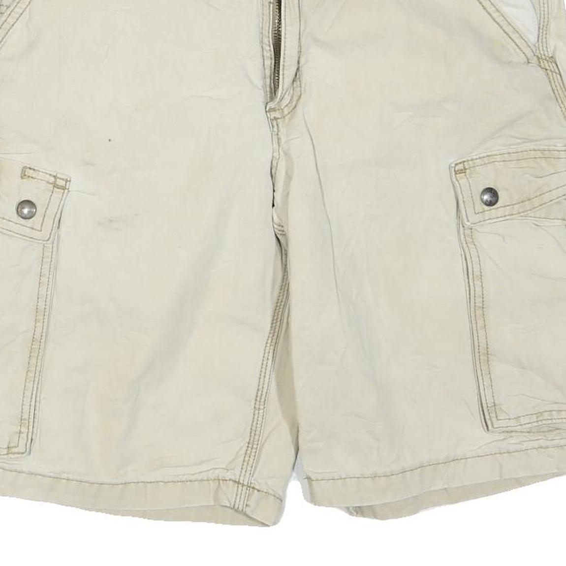 CARHARTT Mens Shorts Beige Relaxed Fit Cargo M W32 Durable Cotton Blend