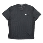 NIKE Mens Black Graphic T-Shirt L Short Sleeve Crew Neck Sports Gym Casual