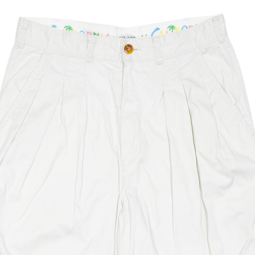 CALIFORNIA SUMMERTIME Womens Chino Shorts Beige Relaxed M W30