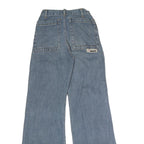 CHUANG GAO Womens Regular Blue Denim Jeans Wide-Leg Cotton Zip W22 L32