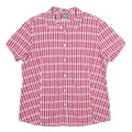 JACK WOLFSKIN Womens Pink & White Check Shirt XL Outdoor Casual Button-Up