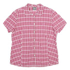 JACK WOLFSKIN Womens Pink & White Check Shirt XL Outdoor Casual Button-Up