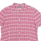 JACK WOLFSKIN Womens Pink & White Check Shirt XL Outdoor Casual Button-Up