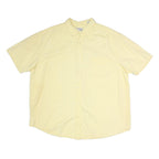PENMAN Mens Yellow Cotton Shirt XL Button Down Short Sleeve Casual Summer