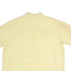 PENMAN Mens Yellow Cotton Shirt XL Button Down Short Sleeve Casual Summer