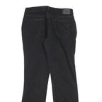 LEVI'S 505 Womens Black Regular Straight Denim Raw W29 L32 Classic Zip Jeans