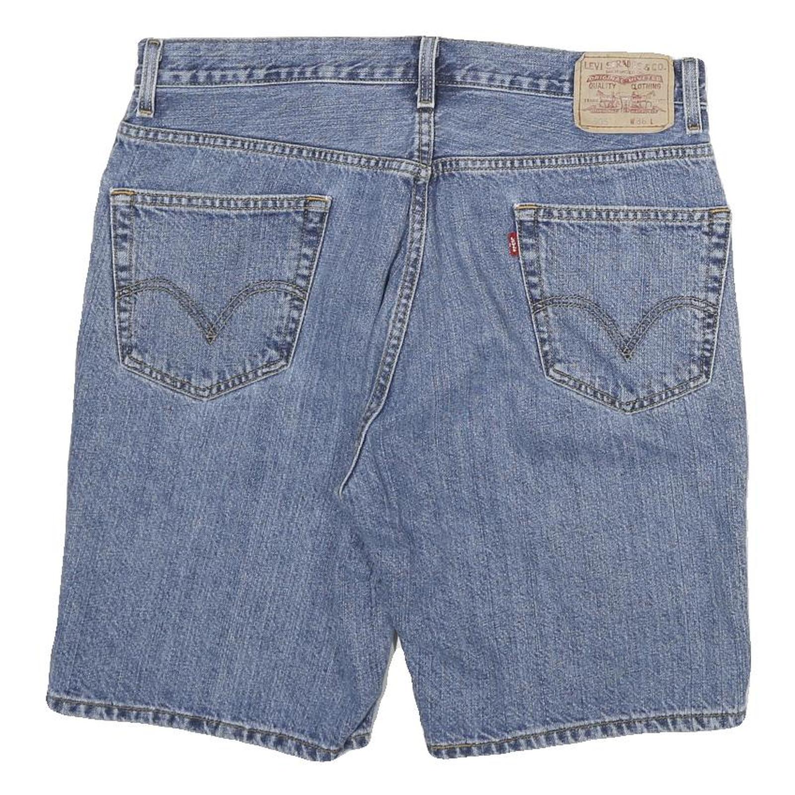 LEVI'S Mens Denim Blue Casual Shorts 2XL W36 Cotton Blend Relaxed Fit