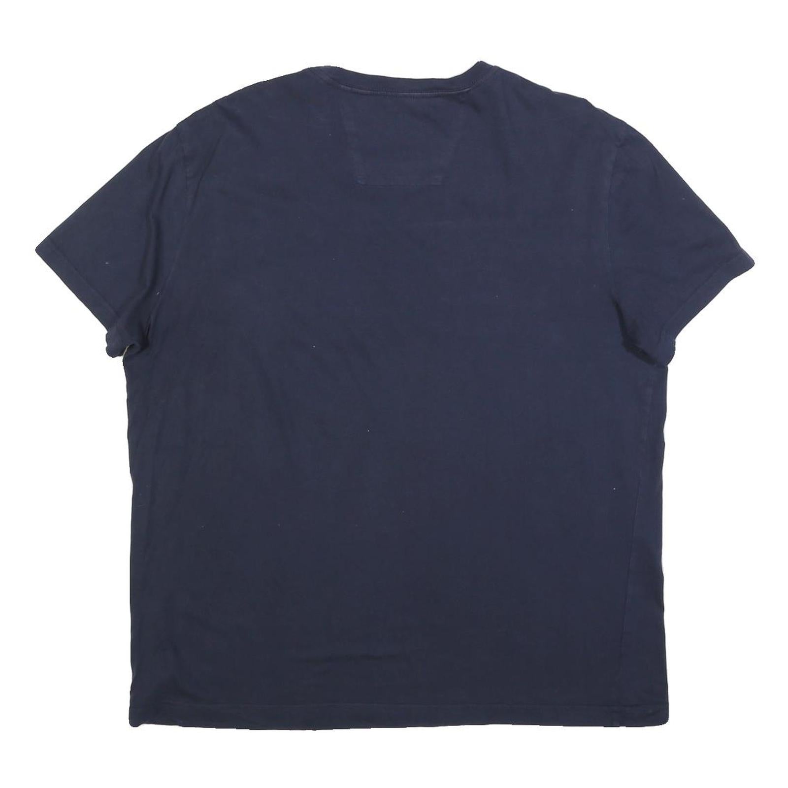 NAUTICA Mens Navy Blue & Red Graphic T-Shirt XL Short Sleeve Crew Neck