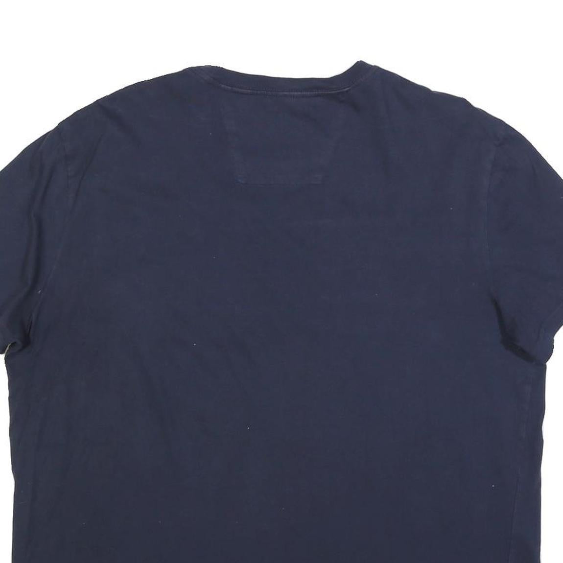 NAUTICA Mens Navy Blue & Red Graphic T-Shirt XL Short Sleeve Crew Neck