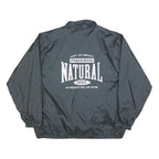 JINGLERS Mens Black Natural Spirit Zip Jacket XL Polyester Blend Plain