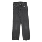 RALPH LAUREN Womens Slim Black Denim Jeans W25 L28 Stylish Cotton Blend Zip