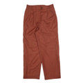 Mens Regular Fit Rust Check Zip Closure Trousers W30 L30 Classic Straight