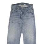LEVI'S 501 Mens Jeans Blue Regular Straight Denim Medium W32 L27 Classic Button