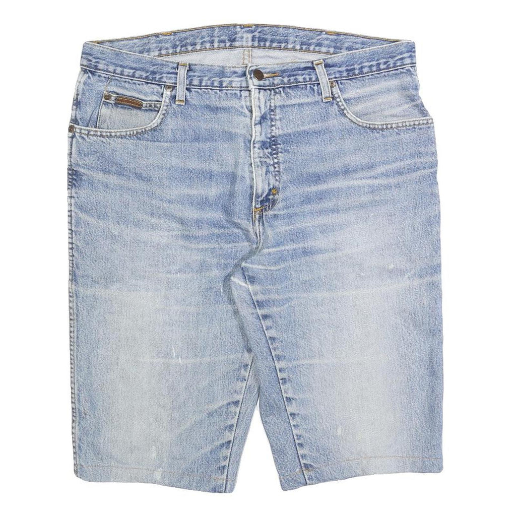 WRANGLER Mens Denim Blue Casual Shorts L W36 Cotton Blend Classic Fit