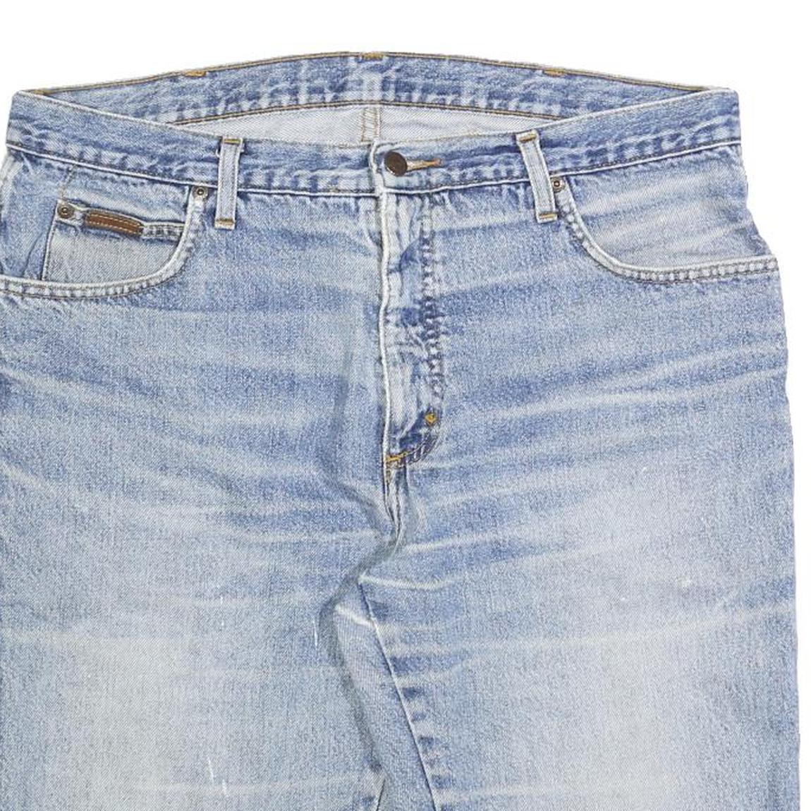 WRANGLER Mens Denim Blue Casual Shorts L W36 Cotton Blend Classic Fit