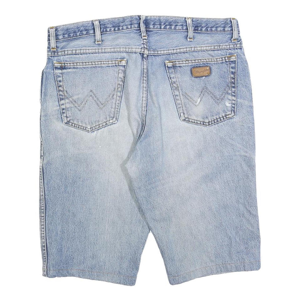 WRANGLER Mens Denim Blue Casual Shorts L W36 Cotton Blend Classic Fit