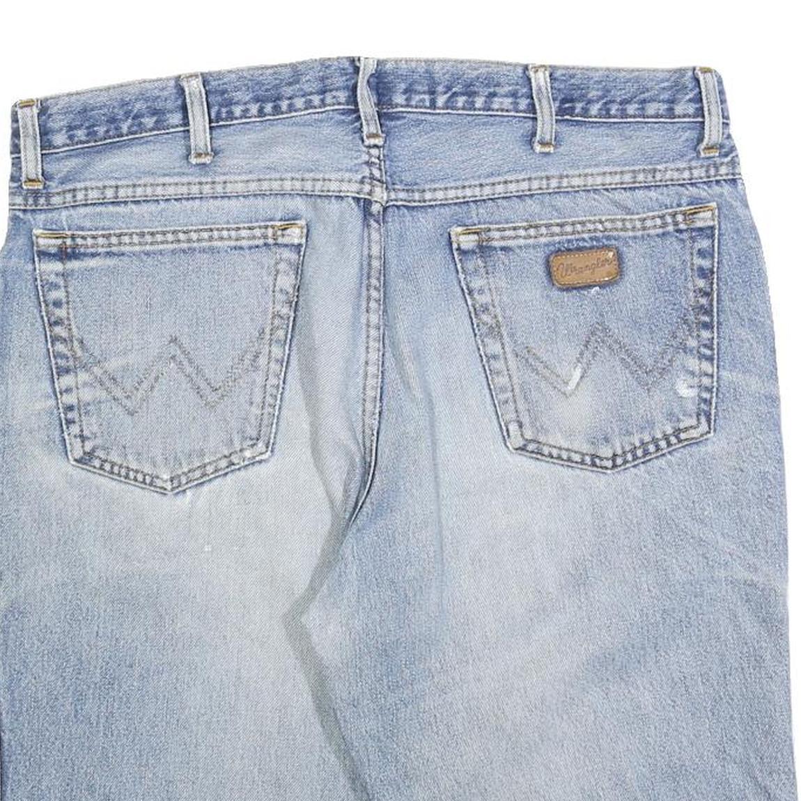 WRANGLER Mens Denim Blue Casual Shorts L W36 Cotton Blend Classic Fit