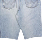 WRANGLER Mens Denim Blue Casual Shorts L W36 Cotton Blend Classic Fit